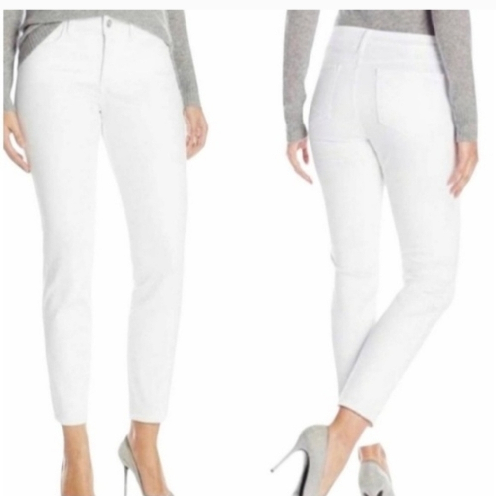 NYDJ White High-Rise Skinny Jeans
